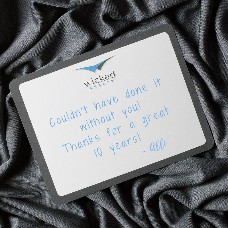 Cheers to 10 years of the Wicked Sheets brand!